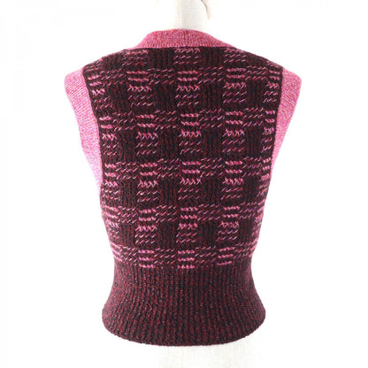 CHANEL Vest P73852 Main: 56% cashmere, Main: 37% wool, Main: 6% polyamide, Main: 1% polyurethane Pink type Women 34