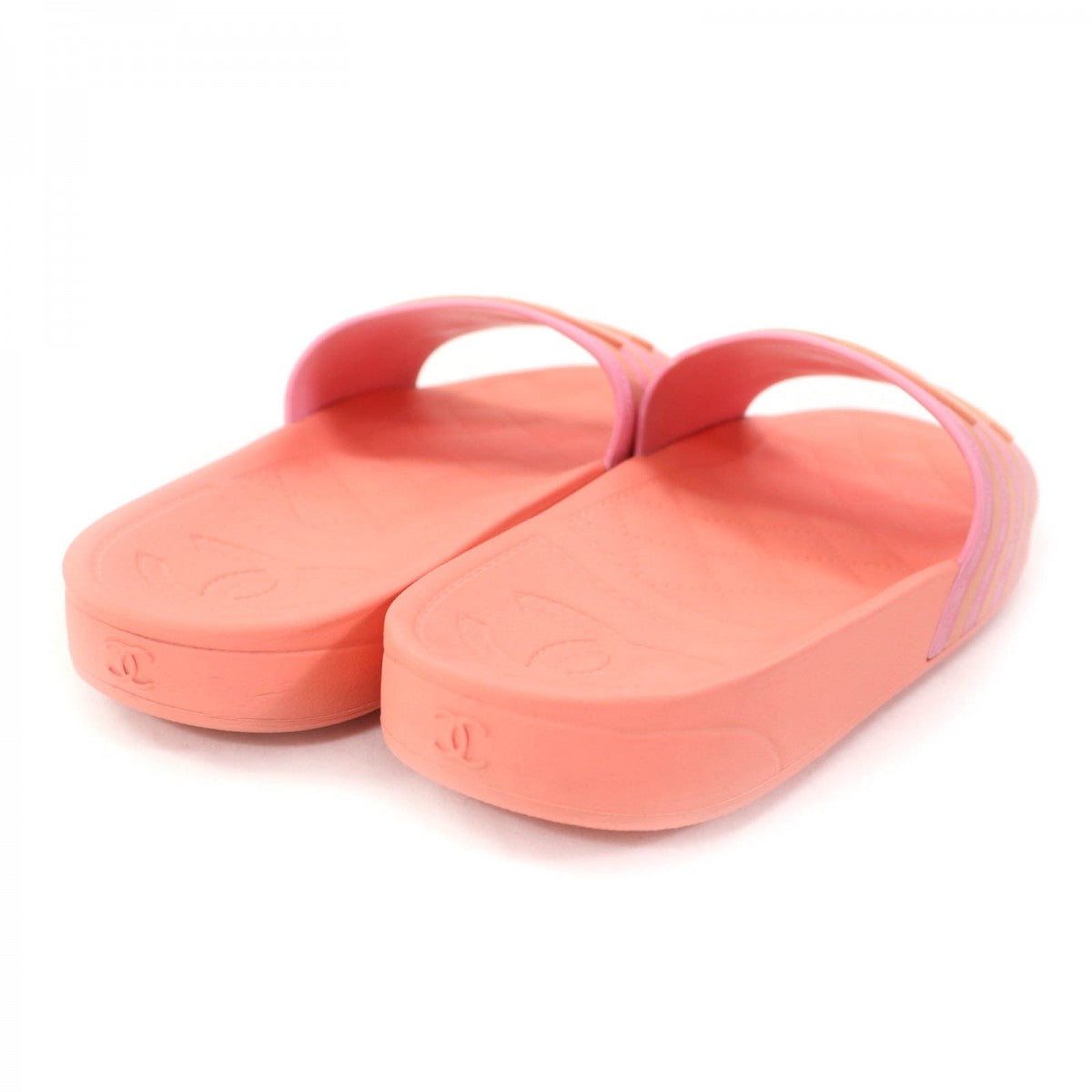 CHANEL Sandals G33611 Main: Rubber Orange pink Women 35
