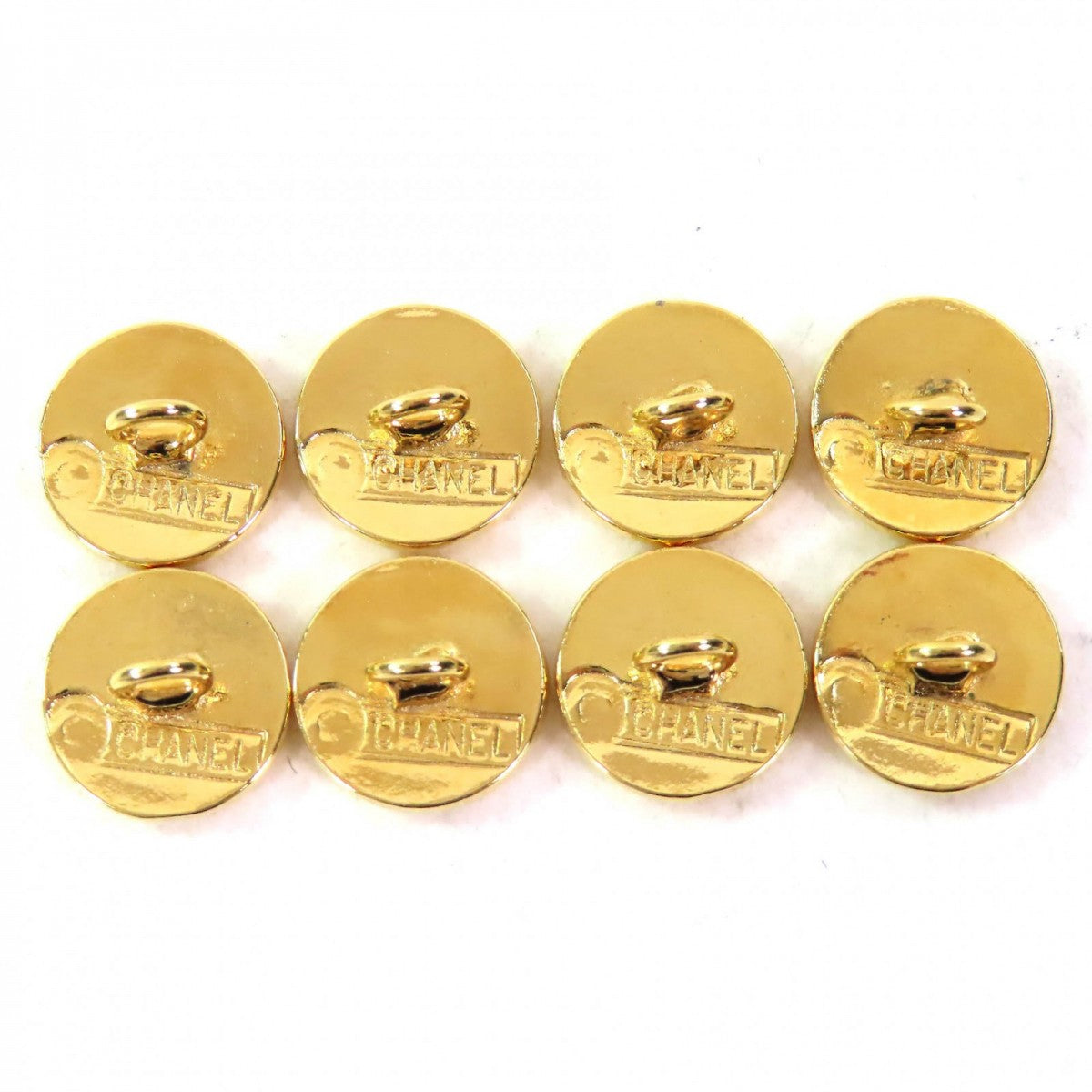 CHANEL Other fashion goods Gold Plated gold Buttons, set of 8
