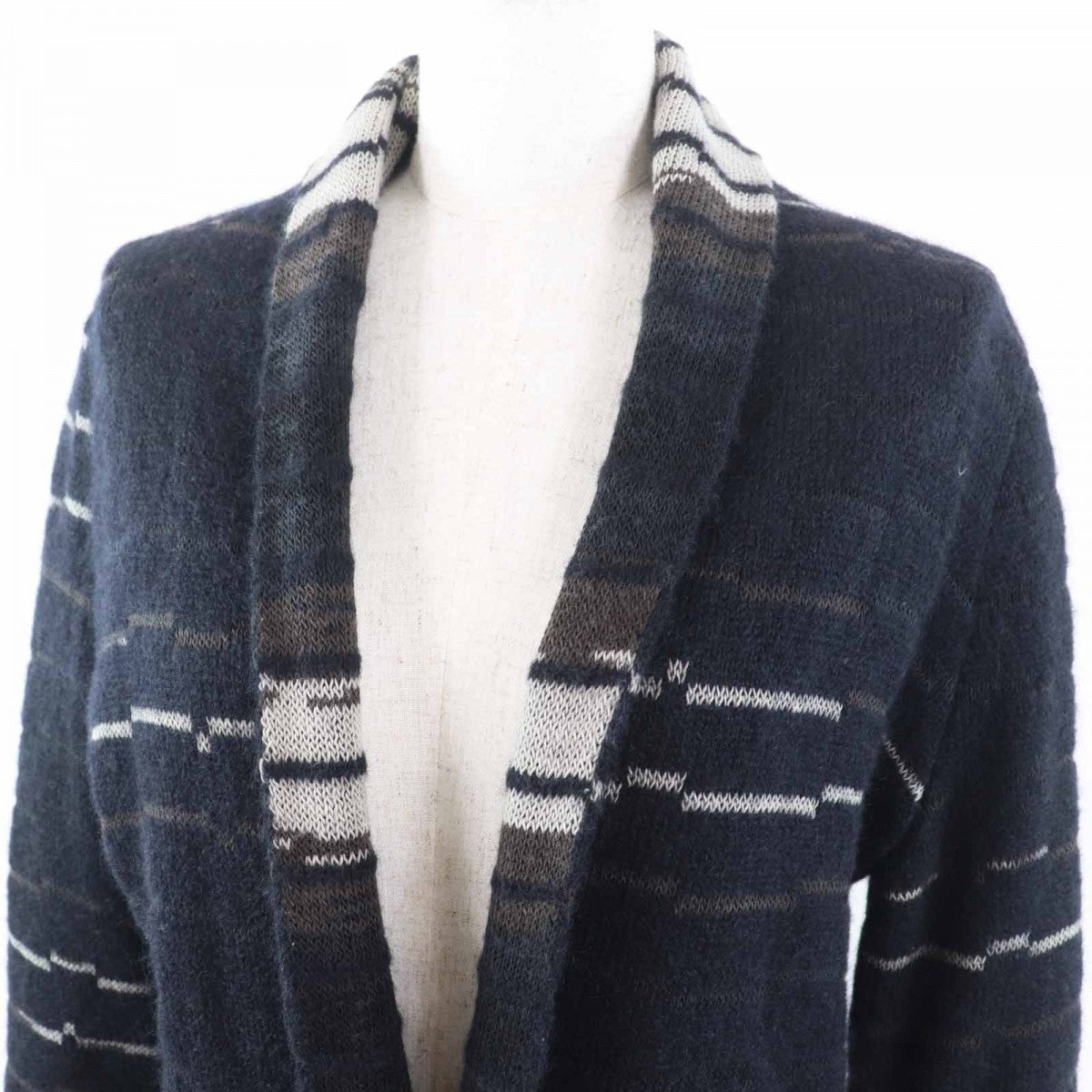 CHANEL cardigan 09A P36148 Main: 60% wool, Main: 25% mohair, Main: 15% paper Dark navy Women 42