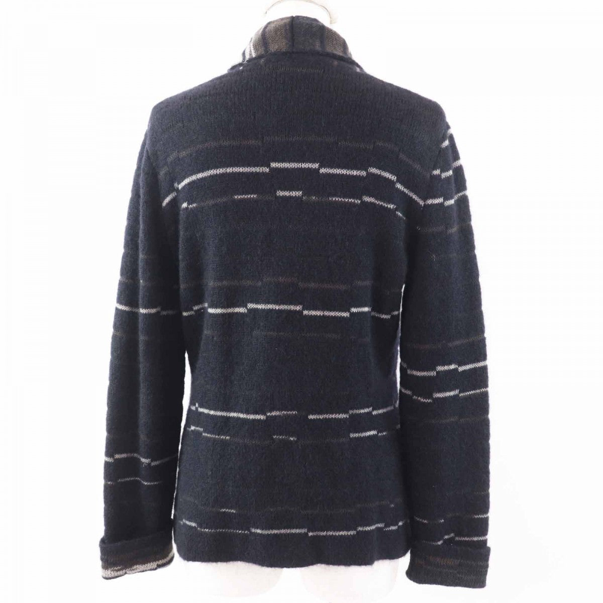 CHANEL cardigan 09A P36148 Main: 60% wool, Main: 25% mohair, Main: 15% paper Dark navy Women 42