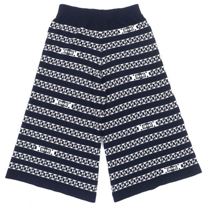 CHANEL Pants P56182K07327 cashmere Navy white 38