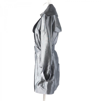CHANEL coat 08A P33859 Outer: 100% silk, Lining: 100% silk gray Women 38
