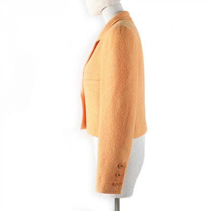 CHANEL tailored jacket 96P P06565V04632 Main: 90% wool, Main: 10% nylon, Lining: 100% rayon Orange Women 38