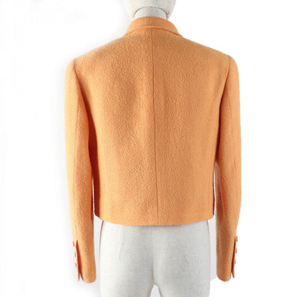 CHANEL tailored jacket 96P P06565V04632 Main: 90% wool, Main: 10% nylon, Lining: 100% rayon Orange Women 38