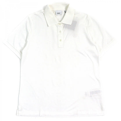 BURBERRY Short sleeve polo shirt 8049382 Main: 100% cotton, some parts: 97% cotton, some parts: 3% elastane white Women L