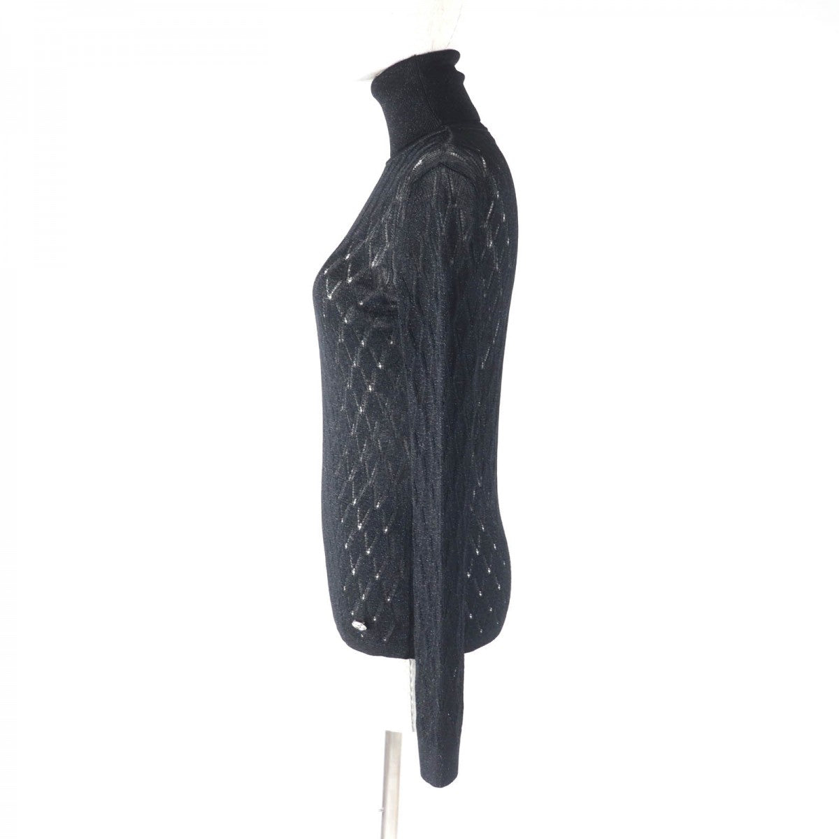 CHANEL knit P75380 Viscose black 38
