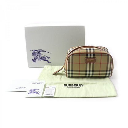 BURBERRY Accessory pouch 8067159 Part: Cowhide Main: Acrylic, cotton, polyurethane, polyester beige Burberry Prorsum Women