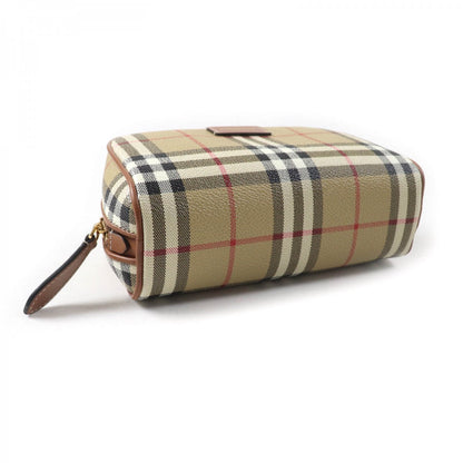 BURBERRY Accessory pouch 8067159 Part: Cowhide Main: Acrylic, cotton, polyurethane, polyester beige Burberry Prorsum Women