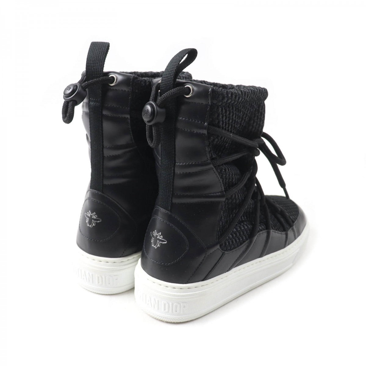 Christian Dior short boots Mesh, Leather black DIOR SOLAR Women 37