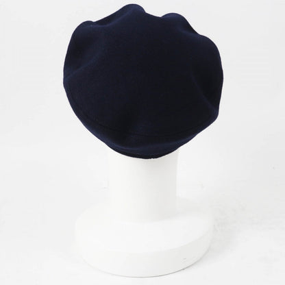 CHANEL Casquette 19V Main: 100% wool, Lining: 50% cotton, Lining: 27% polyamide (nylon), Lining: 23% polyester, Part: 67% wool Dark navy Women S