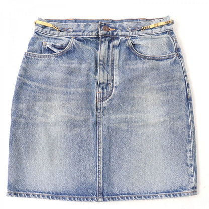 CELINE skirt S195 571Q 08YC Main: 100% cotton Indigo Women 28