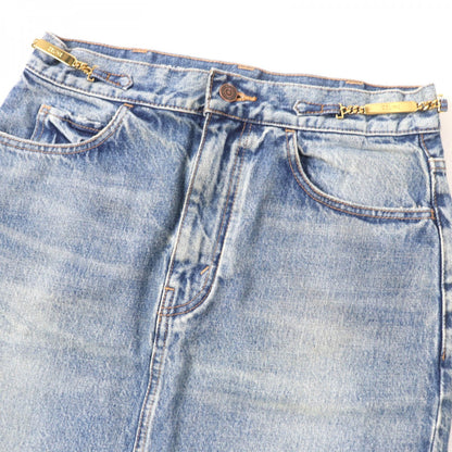 CELINE skirt S195 571Q 08YC Main: 100% cotton Indigo Women 28