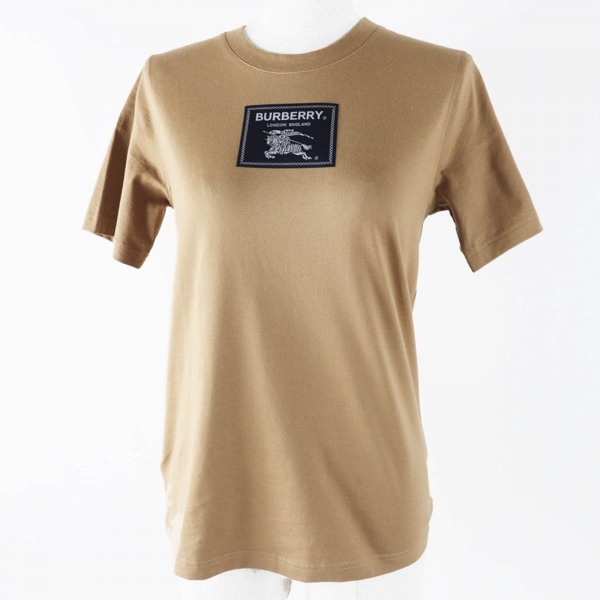 BURBERRY Short sleeve T-shirt 8065777 Main: 100% cotton, part: 98% cotton, part: 2% polyurethane Brown Women XXS