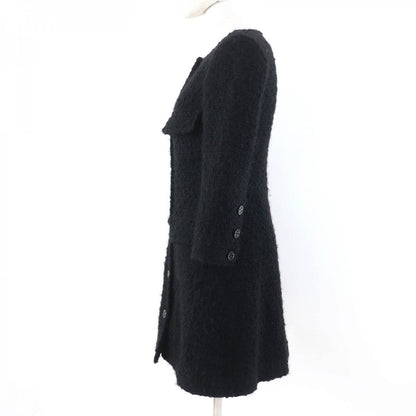 CHANEL coat P46625V28631 Main: 80% wool, Main: 13% acrylic, Main: 7% nylon, Lining: 100% silk black Women 34