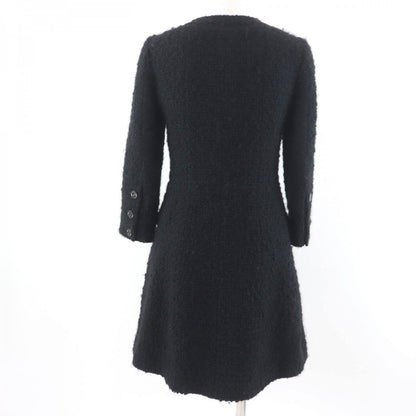 CHANEL coat P46625V28631 Main: 80% wool, Main: 13% acrylic, Main: 7% nylon, Lining: 100% silk black Women 34
