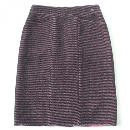 CHANEL skirt 22K P73608V65162 Main: 100% wool, Lining: 100% silk, Part: 100% silk Pink type Women 38