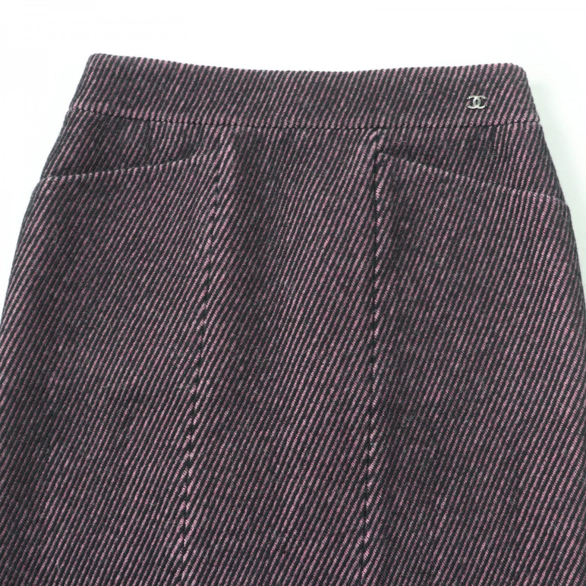 CHANEL skirt 22K P73608V65162 Main: 100% wool, Lining: 100% silk, Part: 100% silk Pink type Women 38