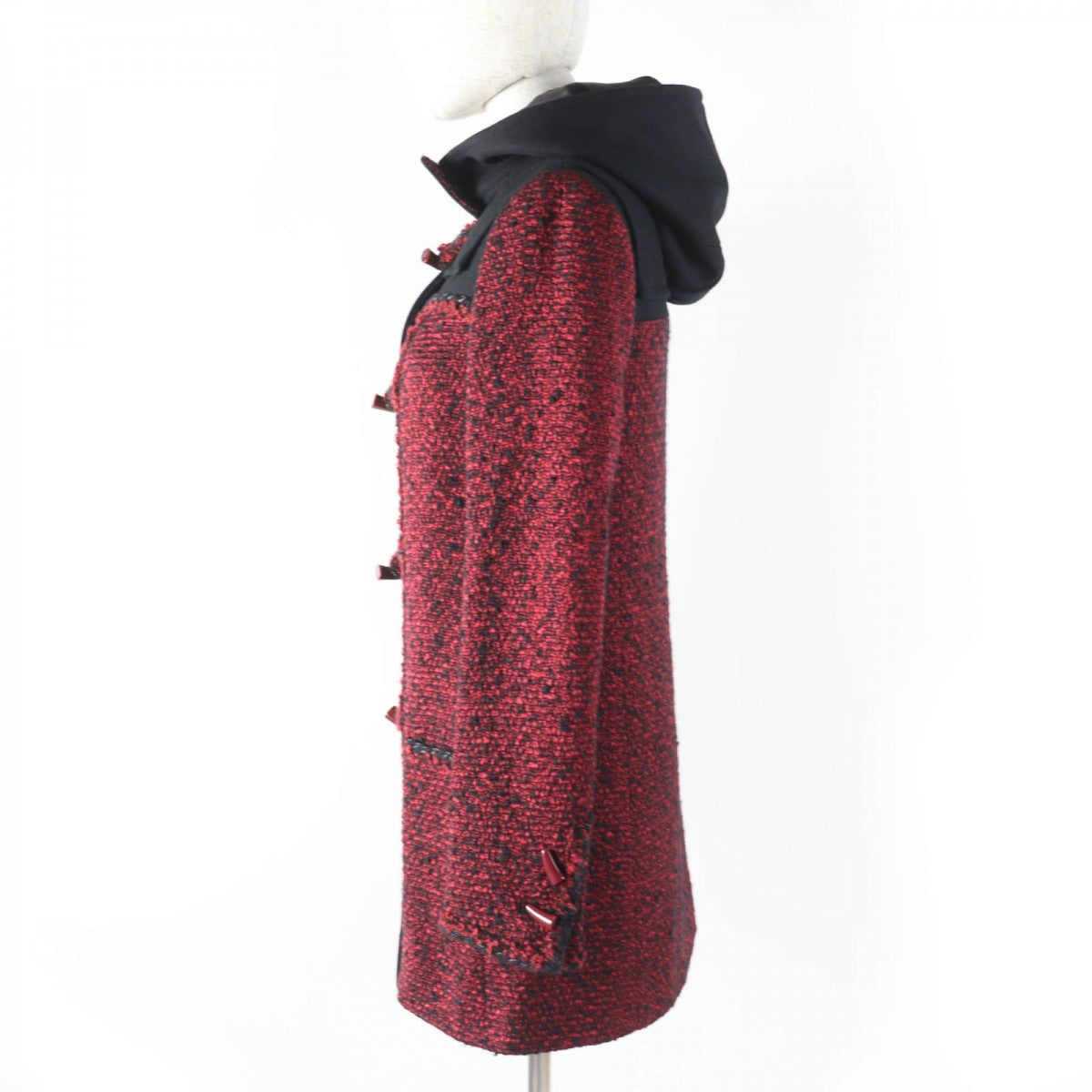 CHANEL coat P42310W05008 Main: 58% wool, Main: 29% acrylic, Main: 9% silk, Main: 4% nylon, Lining: 100% silk Red type Women 34