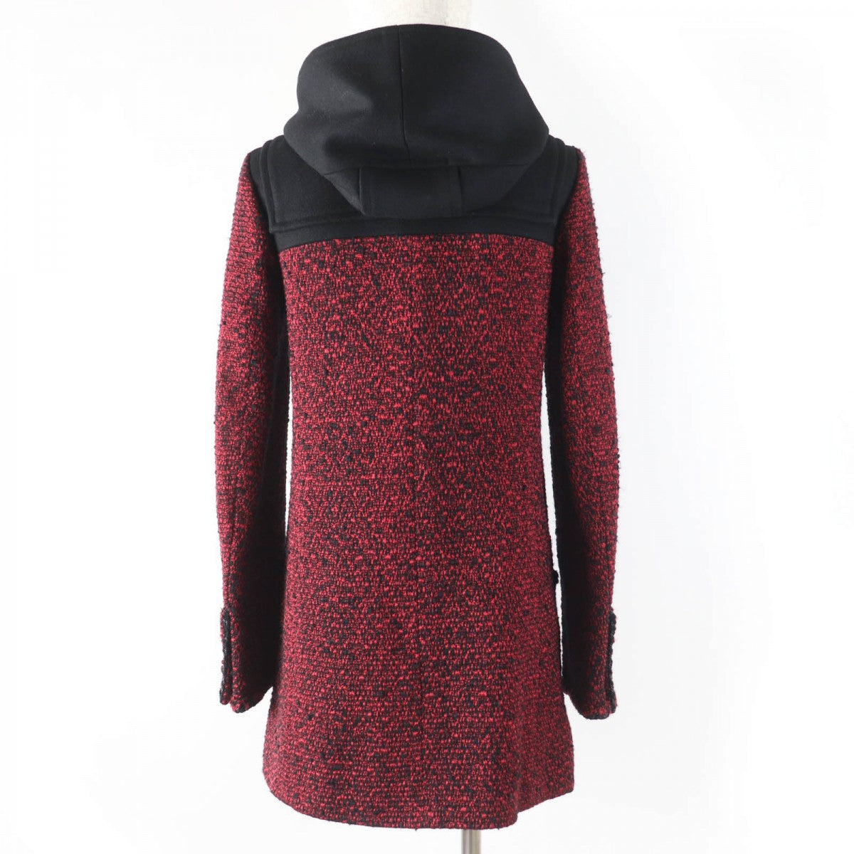 CHANEL coat P42310W05008 Main: 58% wool, Main: 29% acrylic, Main: 9% silk, Main: 4% nylon, Lining: 100% silk Red type Women 34