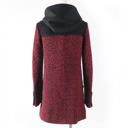 CHANEL coat P42310W05008 Main: 58% wool, Main: 29% acrylic, Main: 9% silk, Main: 4% nylon, Lining: 100% silk Red type Women 34