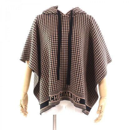 Christian Dior poncho 024C12AM035 cashmere Brown black 40