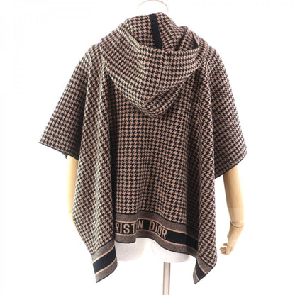 Christian Dior poncho 024C12AM035 cashmere Brown black 40