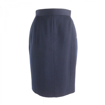 CHANEL Tight Skirt P04471 Main: 100% wool Navy Women 38