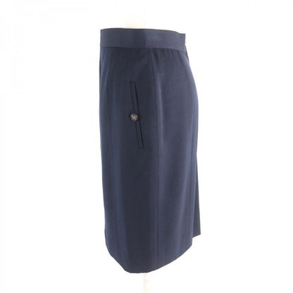 CHANEL Tight Skirt P04471 Main: 100% wool Navy Women 38