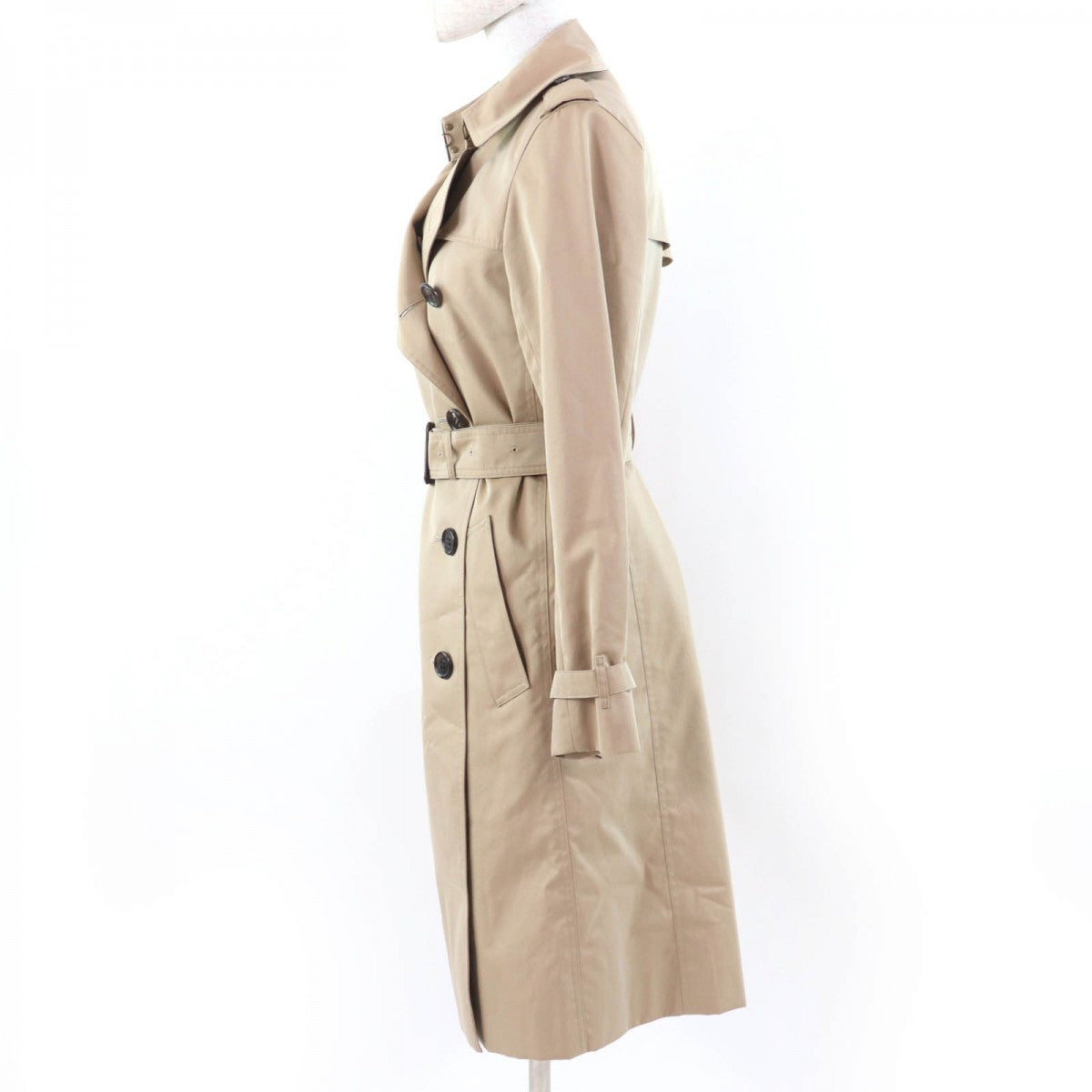 BURBERRY LONDON trench coat B1A88-430-51 Main: 100% cotton, Part: Cowhide, Lining: Cotton, Sleeve lining: Cupra, Liner: 100% wool beige Women 36
