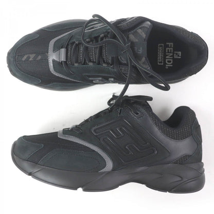 FENDI Low cut sneakers 7E1555 Main: Mesh, Main: Leather black FASTER TRAINERS mens 6