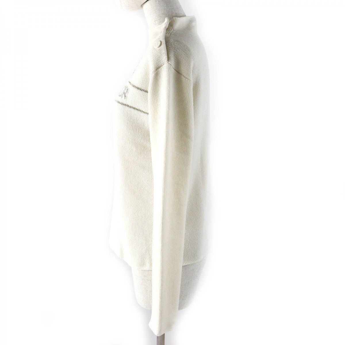 Christian Dior knit 414S94AM064 Main: 97% cashmere, Main: 2% rayon, Main: 1% polyester White gold Women 40