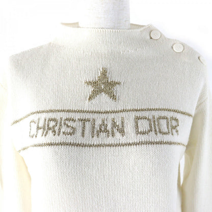 Christian Dior knit 414S94AM064 Main: 97% cashmere, Main: 2% rayon, Main: 1% polyester White gold Women 40