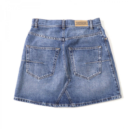 Christian Dior Mini skirt 422J21A3830 Main: 100% cotton Indigo Women 40