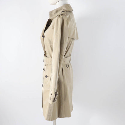 BURBERRY LONDON trench coat Main: 100% cotton, Lining: cotton, Sleeve lining: cupra, Leather part: cowhide beige Women 36