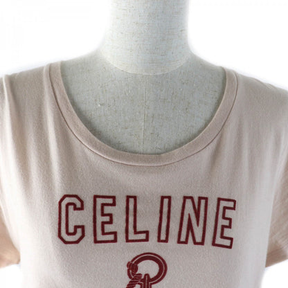CELINE Short sleeve T-shirt 2X586114L Main: 100% cotton pink beige Women L