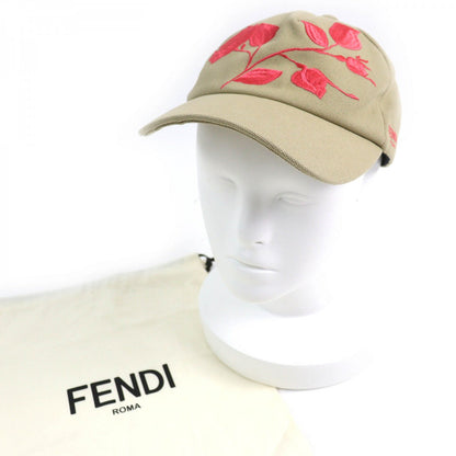FENDI cap FXQ675 Outer: 100% cotton, Lining: 100% cotton Beige Pink type Women 58