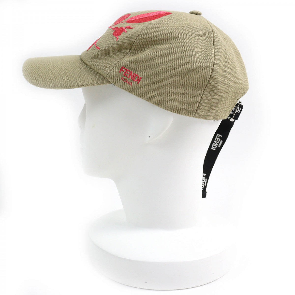 FENDI cap FXQ675 Outer: 100% cotton, Lining: 100% cotton Beige Pink type Women 58