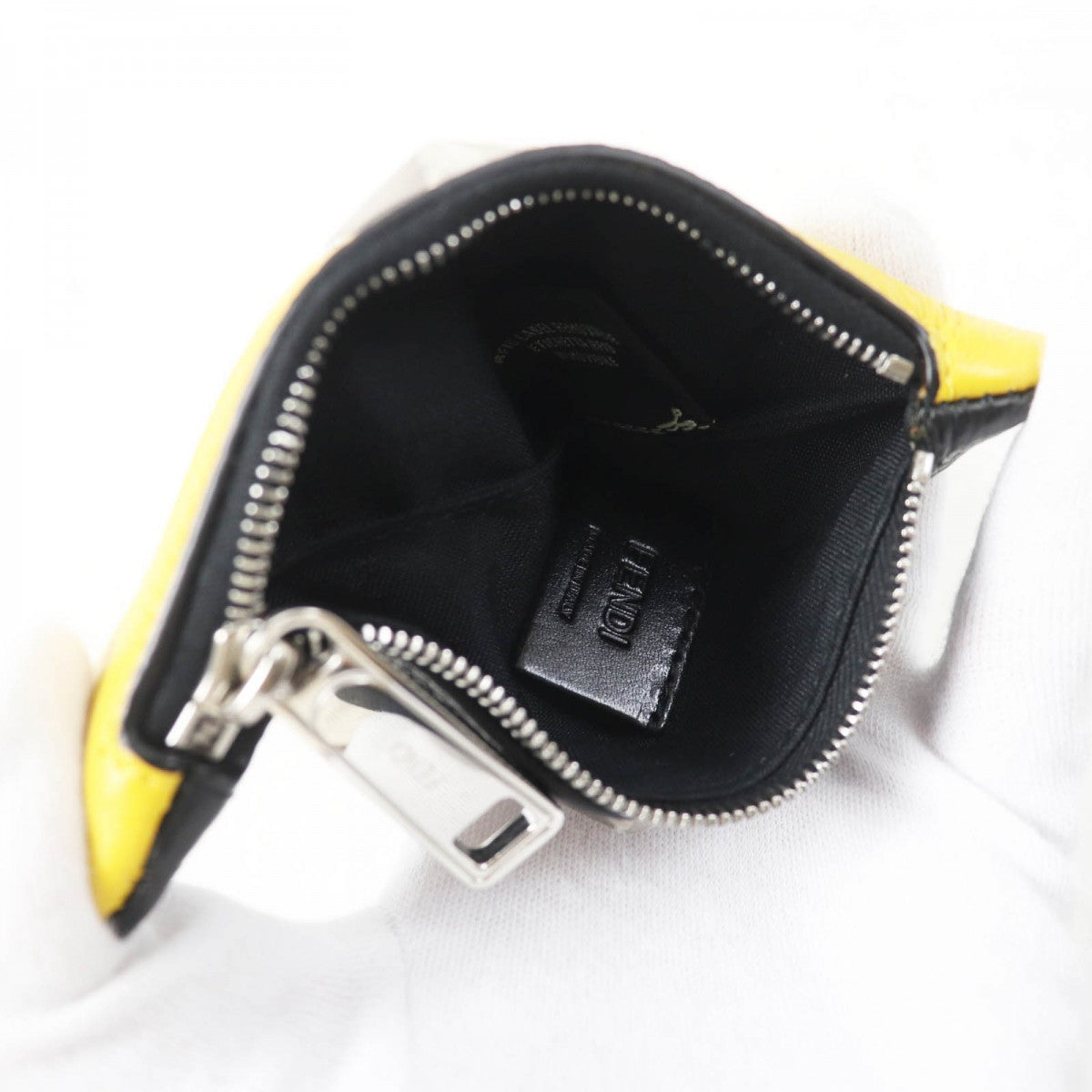 FENDI Coin case Main: Leather yellow Bugseye Women