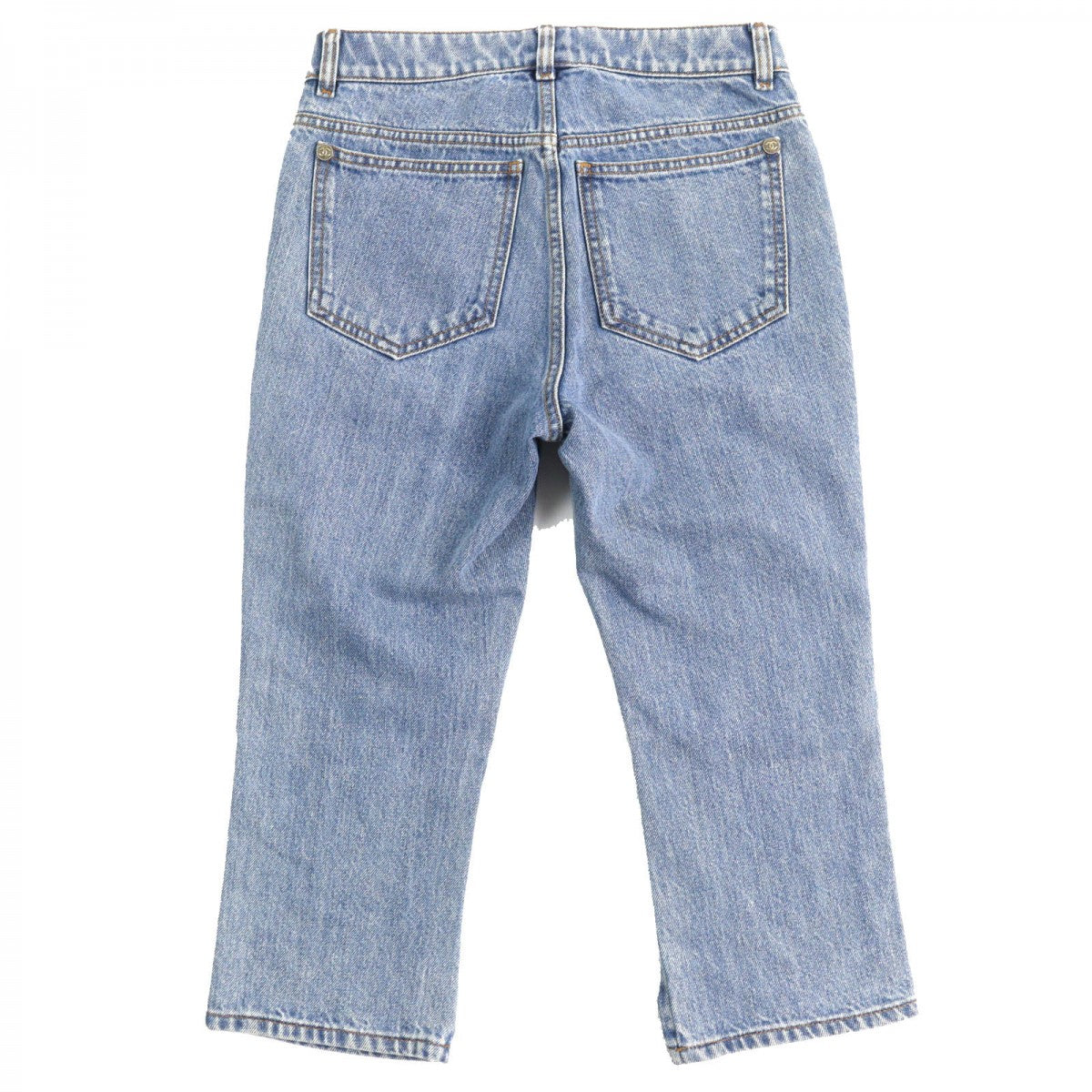 CHANEL Denim pants P60217V46019 Main: 100% cotton, Lining: 90% polyamide, Part: 65% polyester, Part: 35% cotton Indigo blue Women 34