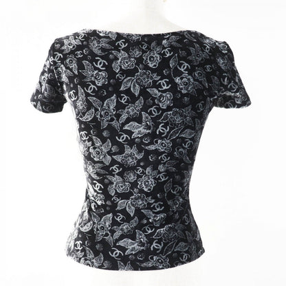 CHANEL Cut P78132 Main: 78% viscose, Main: 20% polyamide, Main: 2% elastane, Lining: 73% polyamide, Lining: 27% elastane Black Grey Women 34