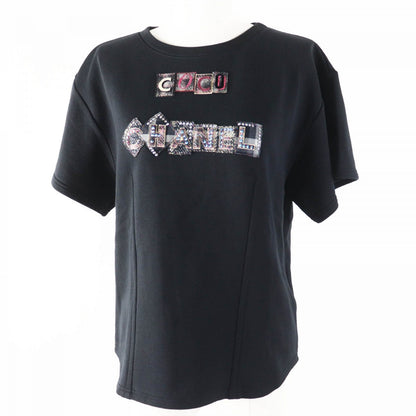 CHANEL Short sleeve T-shirt 21B P71283 Main: 100% cotton black multi Women 40