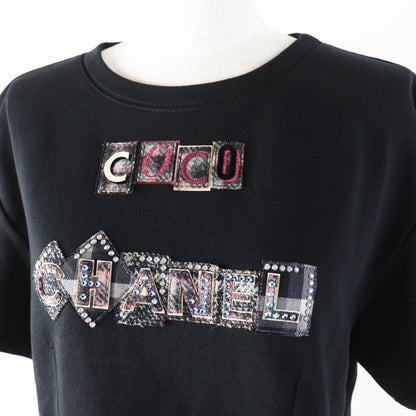 CHANEL Short sleeve T-shirt 21B P71283 Main: 100% cotton black multi Women 40