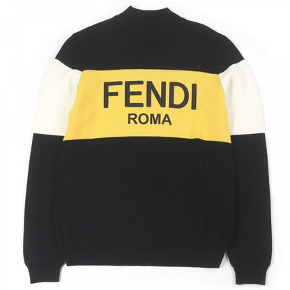 FENDI sweater FAE541 Main: 100% wool, Part: 100% polyurethane Black type mens 48
