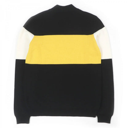 FENDI sweater FAE541 Main: 100% wool, Part: 100% polyurethane Black type mens 48