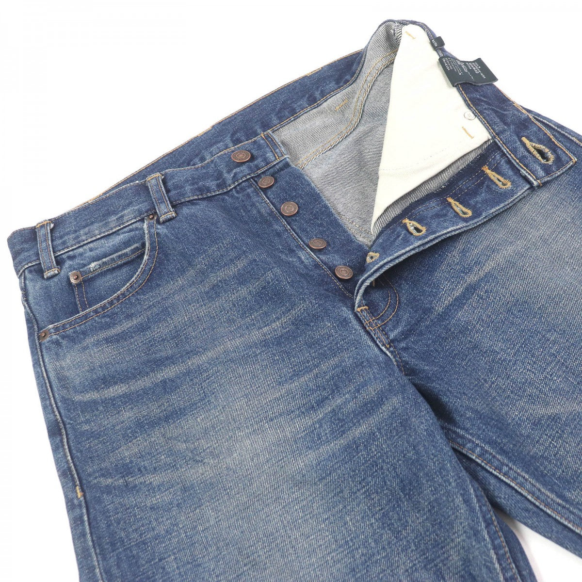 CELINE Denim pants N799365M07DU Main: 100% cotton Indigo blue mens 28