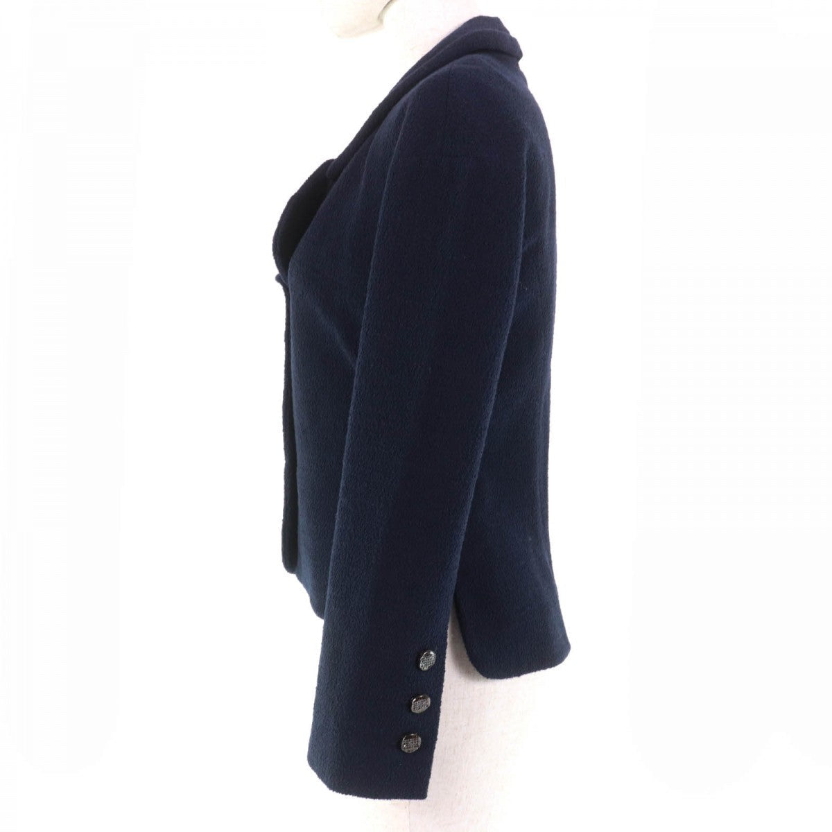 CHANEL Jacket P42610V18196  wool Navy 38