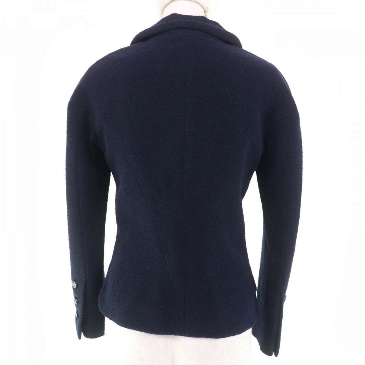 CHANEL Jacket P42610V18196  wool Navy 38