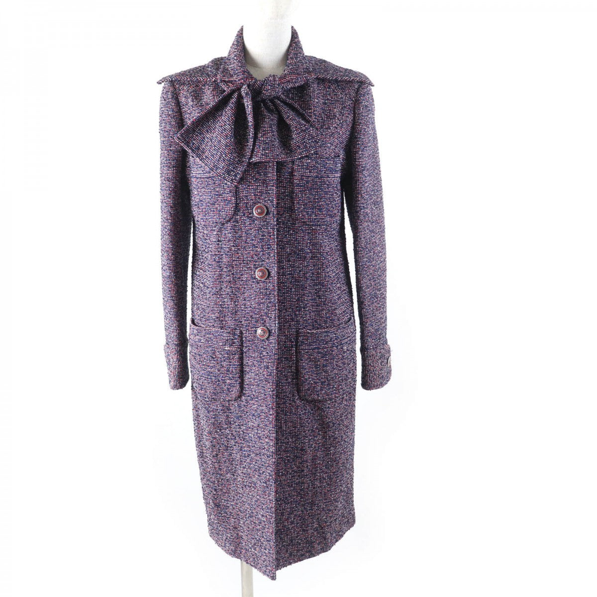 CHANEL coat 16P P53413 Outer: 90% cotton, Outer: 10% nylon, Lining: 100% silk multicolor Women 34