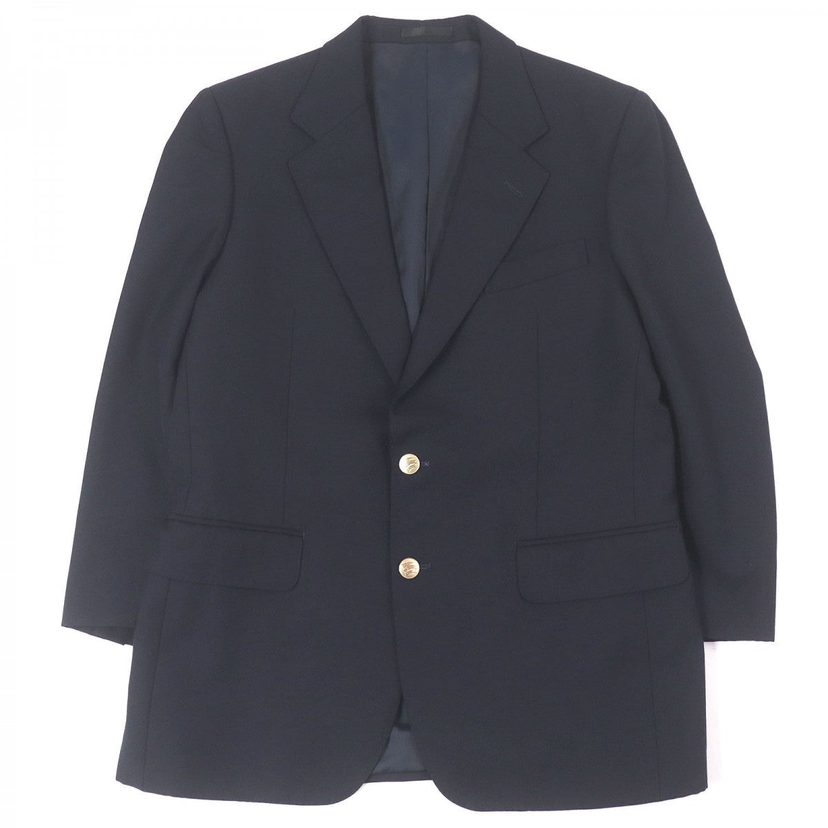 BURBERRY tailored jacket wool Navy 96-86-170